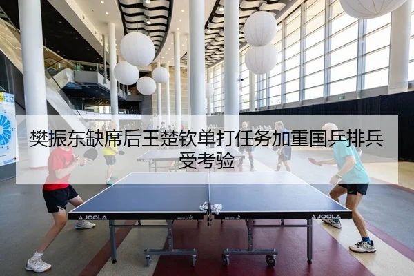 樊振东缺席后王楚钦单打任务加重国乒排兵受考验